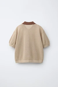 EMBROIDERED KNIT SHIRT