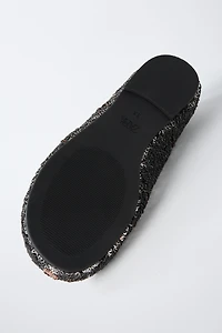 SEQUIN BALLET FLATS