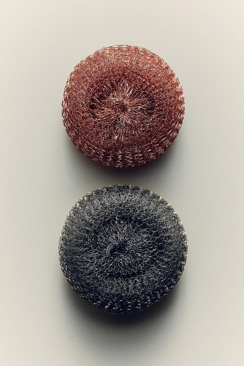 STAINLESS STEEL SCOURER PACK (PACK OF 2)
