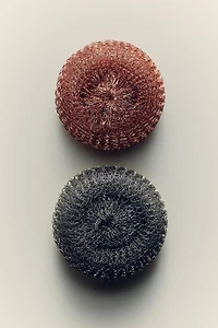 STAINLESS STEEL SCOURER PACK (PACK OF 2)