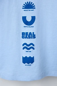 GARMENT-DYED PRINTED T-SHIRT