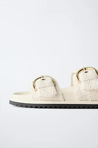 BUCKLED SANDALS