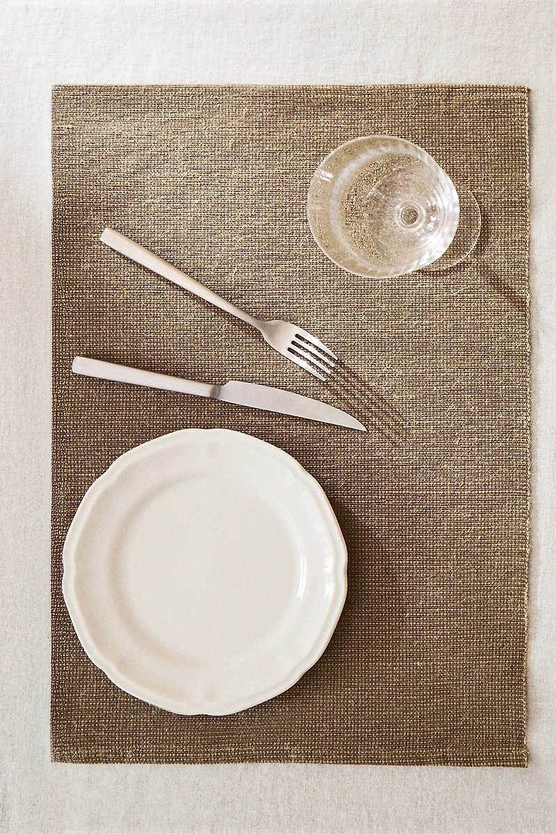 SET DE TABLE TRESSÉ (LOT DE 2)