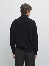 Wool and cashmere knit cardigan