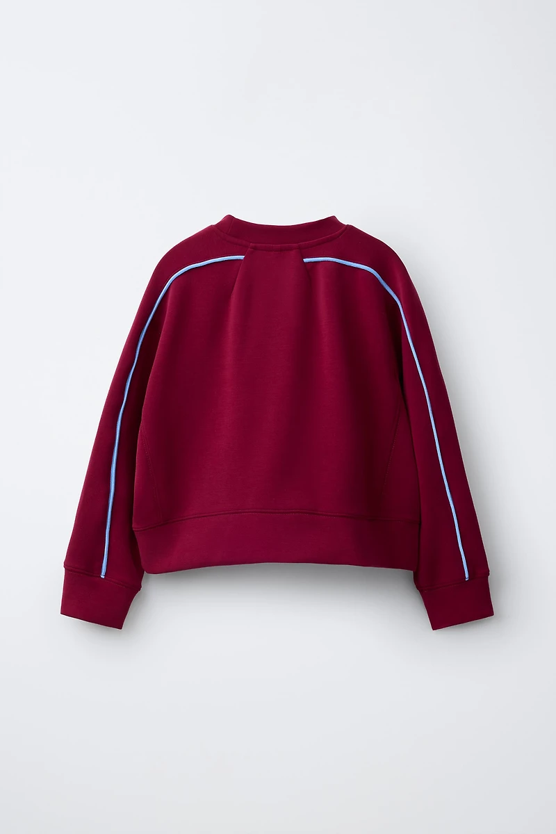 SWEAT SPORTIF AVEC MODAL EN CONTRASTE