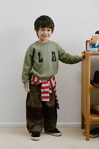 TEXT PRINT SWEATSHIRT