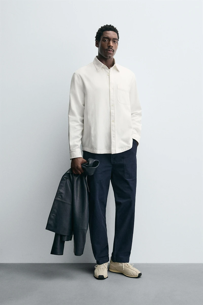TEXTURED POCKET SHIRT