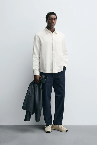 TEXTURED POCKET SHIRT