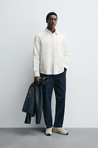 TEXTURED POCKET SHIRT
