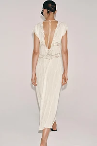 ROBE PLISSÉE DENTELLE ZW COLLECTION