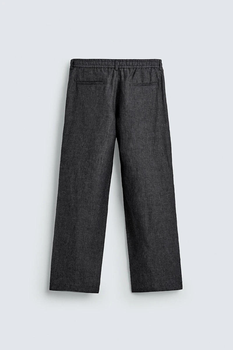 100% LINEN SUIT PANTS