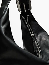 Nappa leather maxi bag