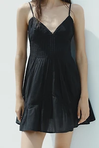 EMBROIDERED SHORT DRESS