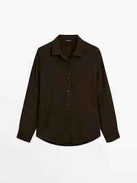 Flowing technical fabric shirt