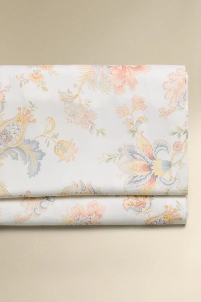 FLORAL PRINT SATEEN FLAT SHEET