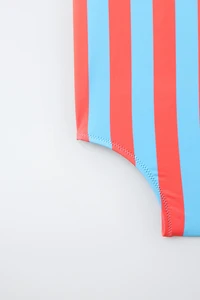 6-14 YRS STRIPED SWIMSUIT