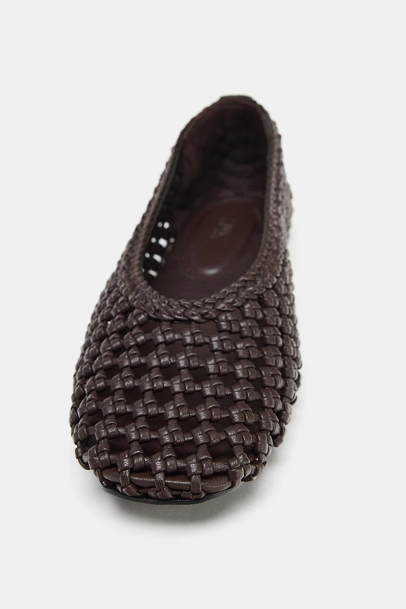 BRAIDED BALLET FLATS
