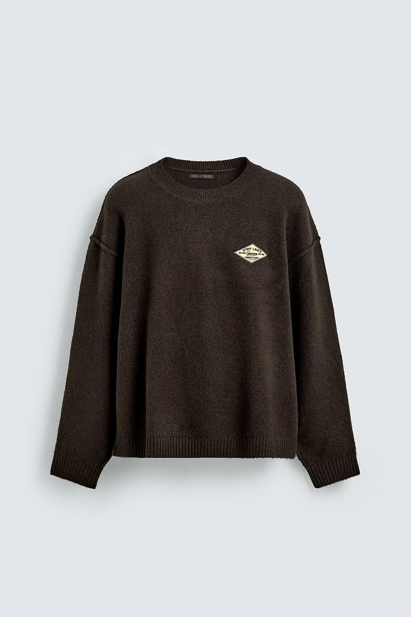 JACQUARD TEXT JUMPER