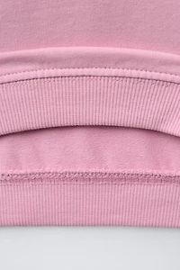 EMBROIDERED TERRY SWEATSHIRT AND JOGGER PANTS SET