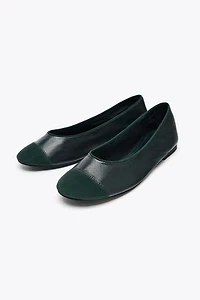 LEATHER BALLET FLATS