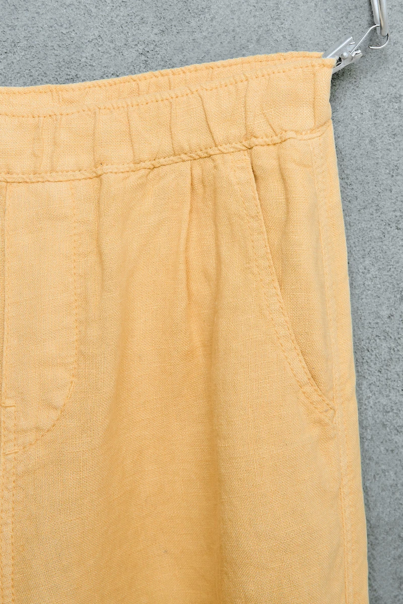 STORIESZ - 100% LINEN ELASTIC WAIST PANTS