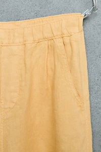 STORIESZ - 100% LINEN ELASTIC WAIST PANTS
