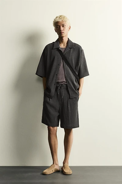 TEXTURED RELAXED FIT SHIRT