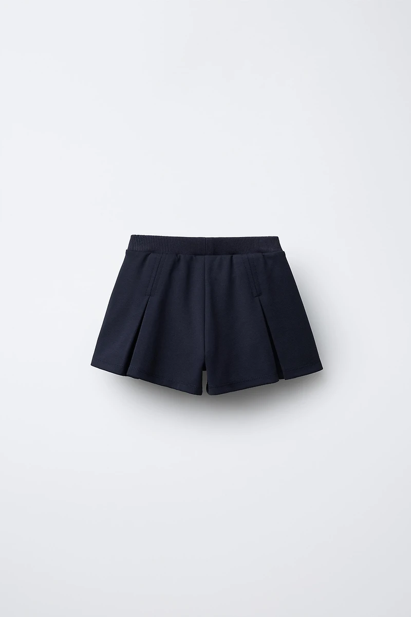 JUPE-SHORT BERMUDA PLIS