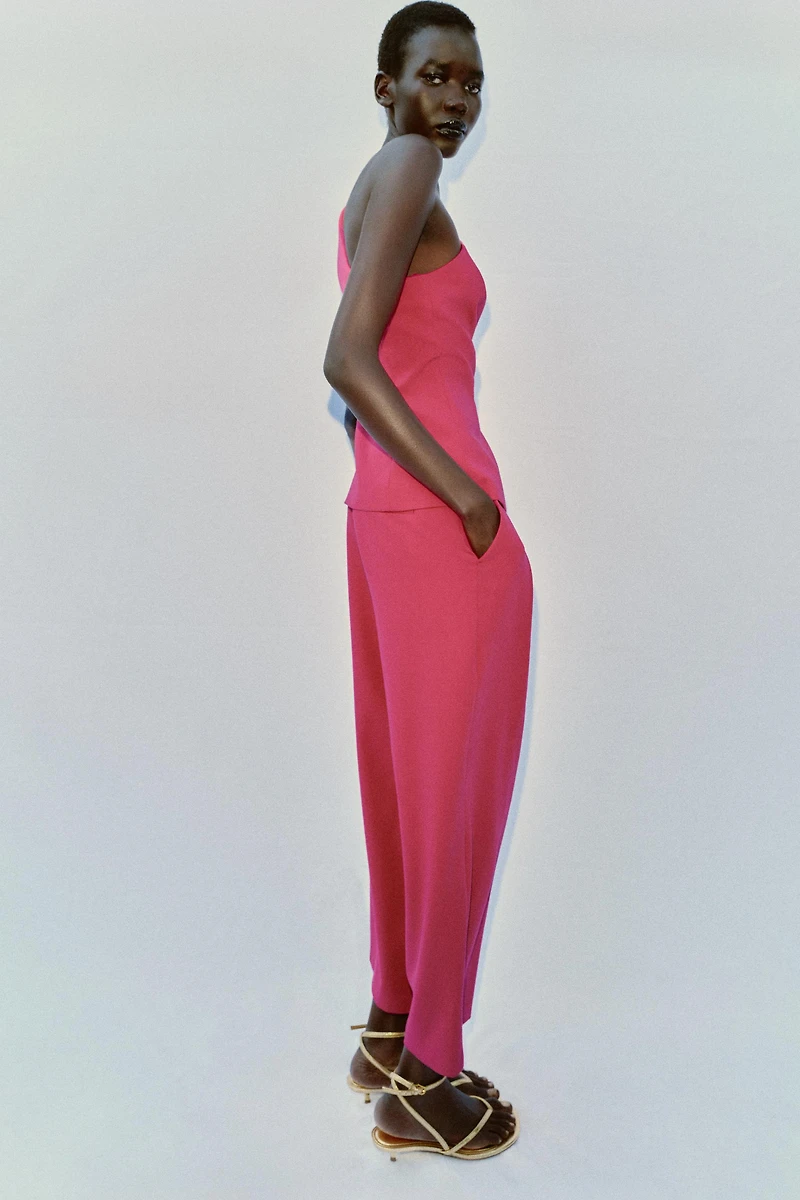 PLEATED TAPERED PANTS