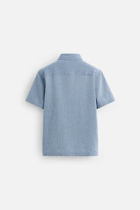 REGULAR FIT TEXTURED SHIRT