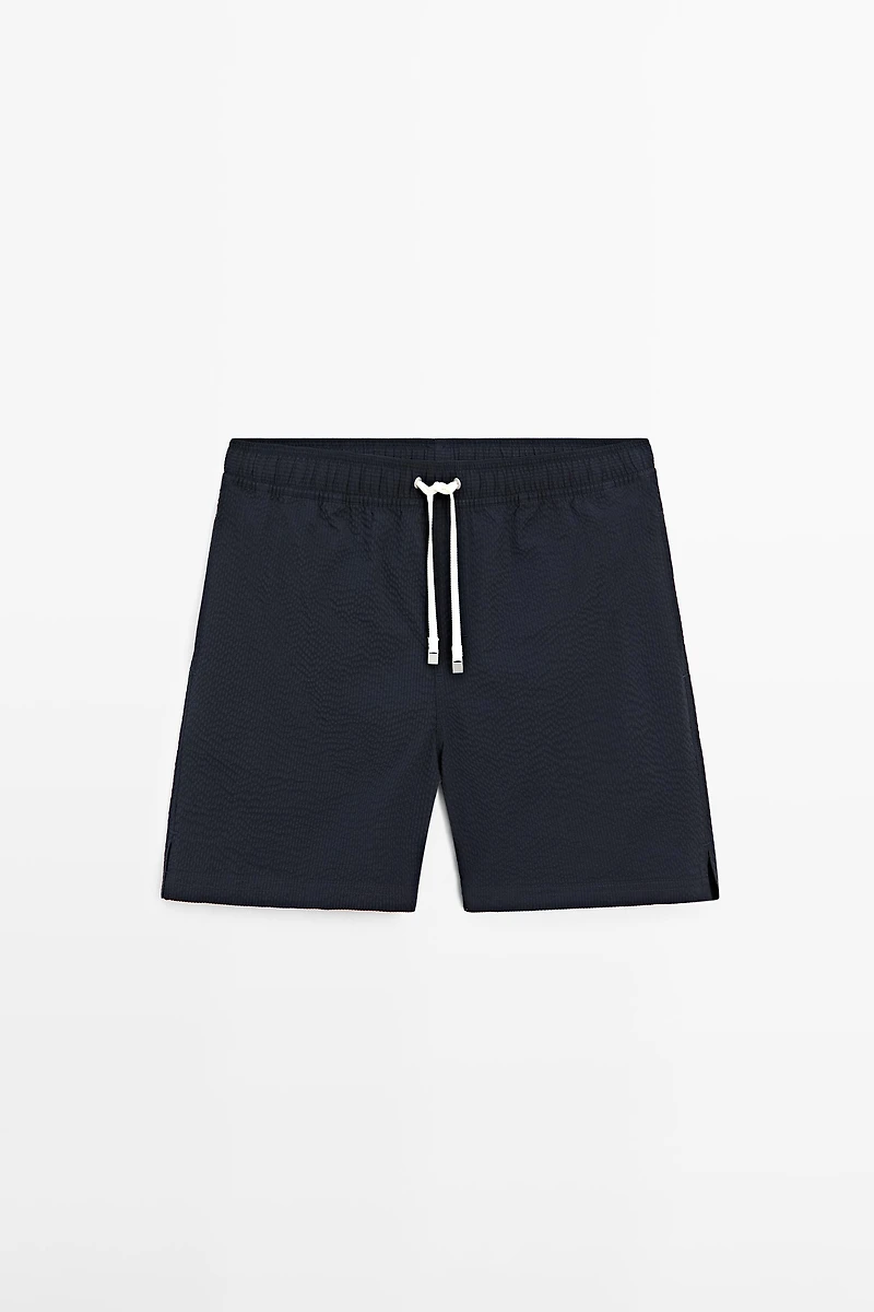 Maillot de bain uni texturé