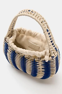 RIGID WOVEN HANDBAG
