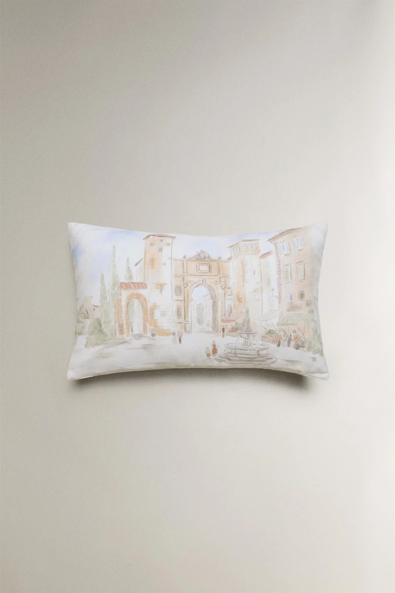 LANDSCAPE THROW PILLOW COVER