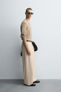 PANTALON COUPE LARGE PLIS