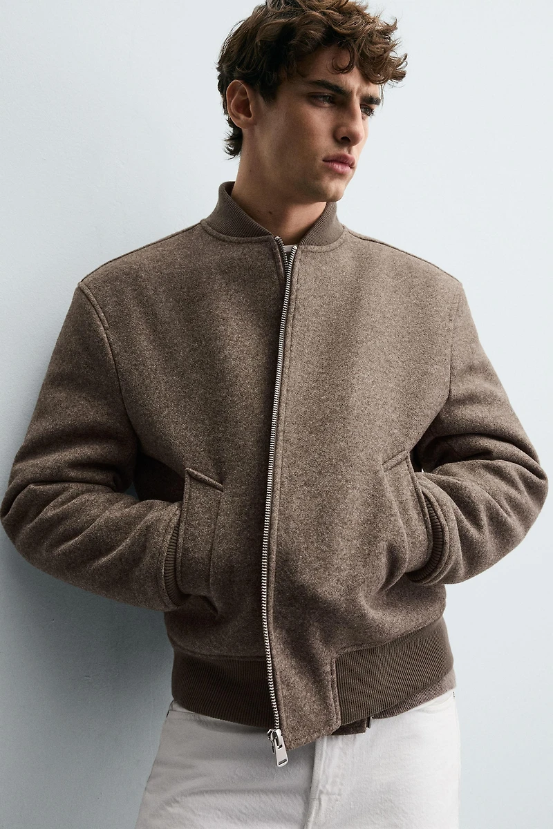 COMBINATION BOMBER JACKET