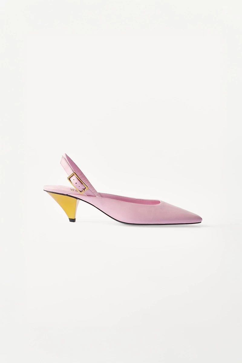 WILLY CHAVARRIA X ZARA LEATHER SLINGBACKS