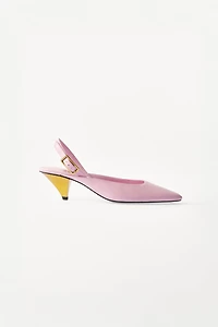 WILLY CHAVARRIA X ZARA LEATHER SLINGBACKS