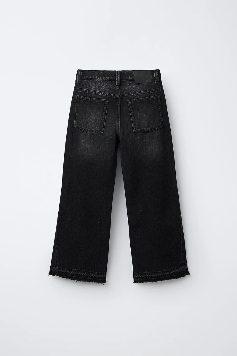 FLARE FRAYED JEANS