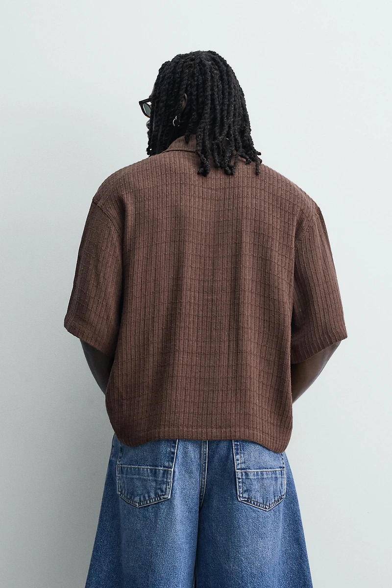RELAXED FIT TEXTURED SHIRT