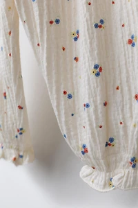 PANTALON DE JOGGING TEXTURÉ À FLEURS