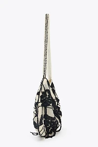 BEADED MESH BAG
