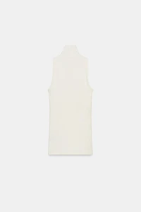 HIGH COLLAR SLEEVELESS TOP