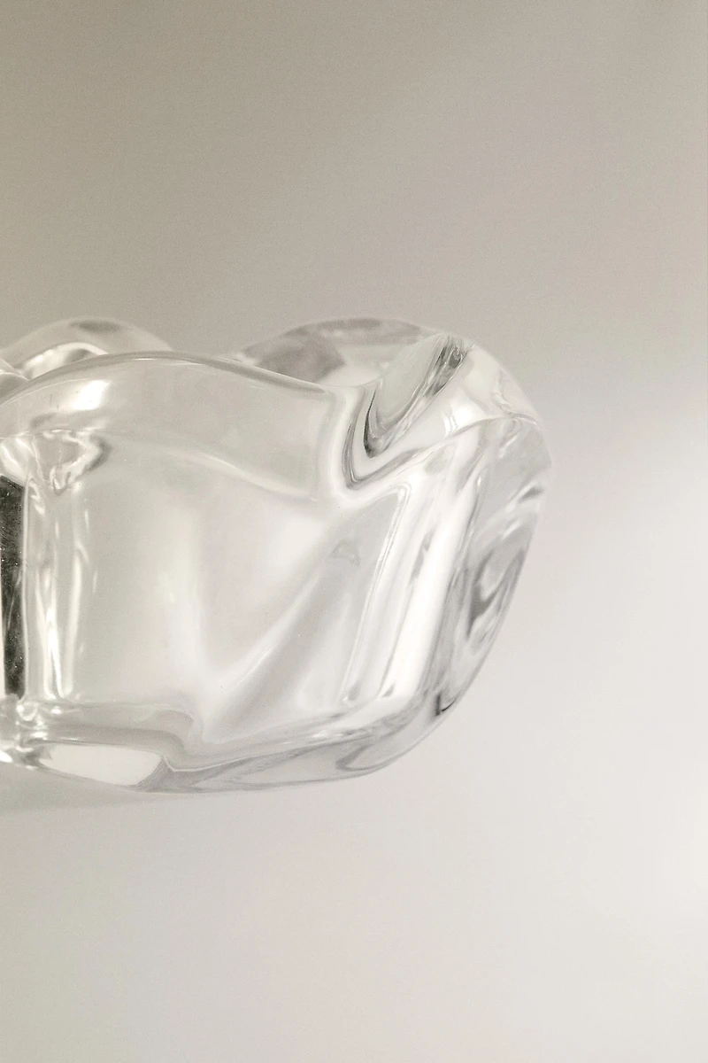 PORTE-BOUGIE VERRE ÉPAIS