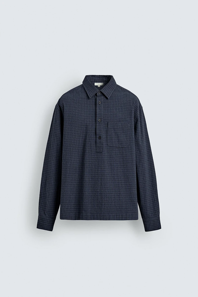 CHEMISE POLO REGULAR FIT À CARREAUX