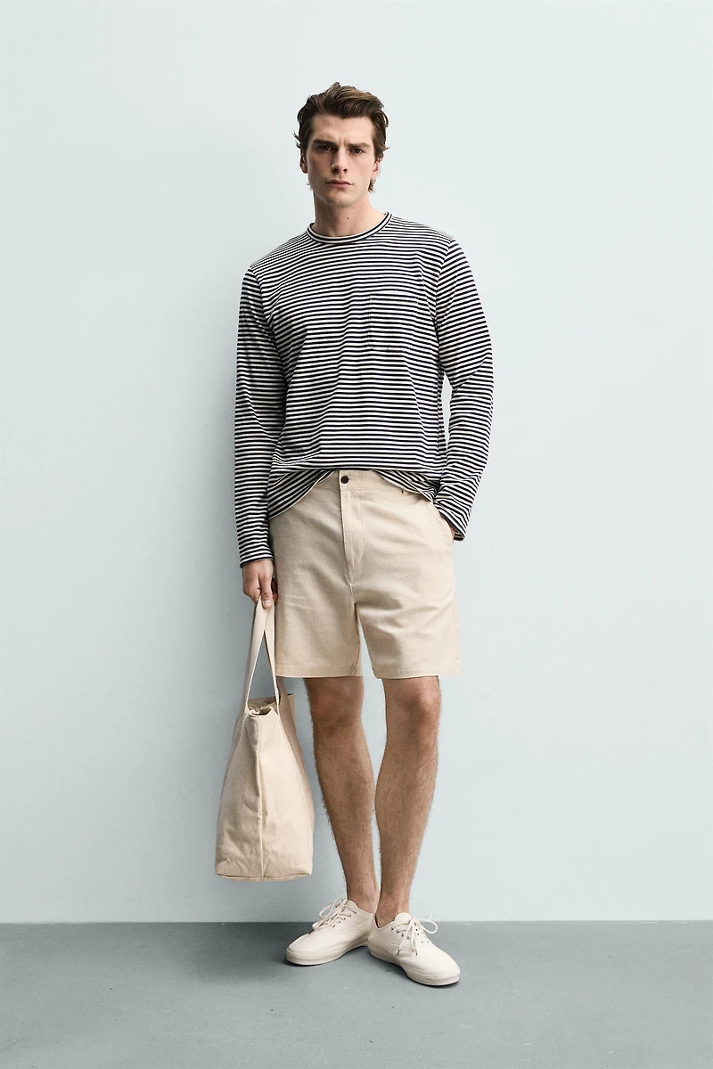 SHORT REGULAR FIT STRUCTURÉ