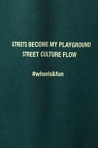 T-SHIRT À IMPRIMÉ INSCRIPTION