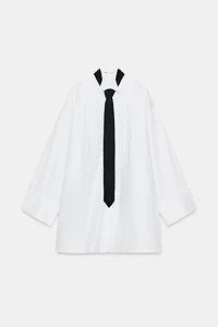 CHEMISE OVERSIZE CRAVATE ZW COLLECTION LIMITED EDITION