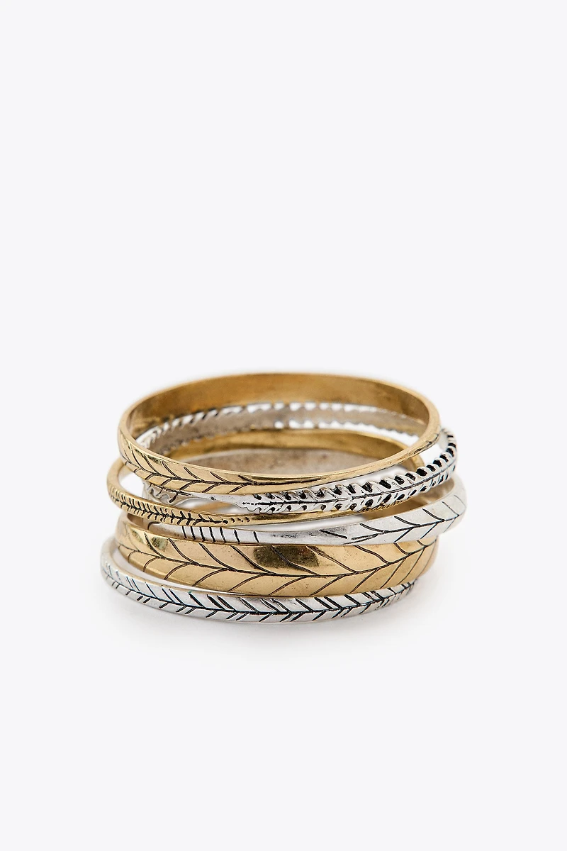 PACK OF COMBINED RIGID BRACELETS