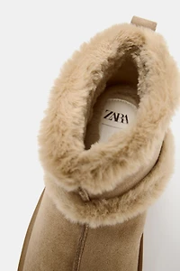 FAUX FUR SOFT ANKLE BOOTS