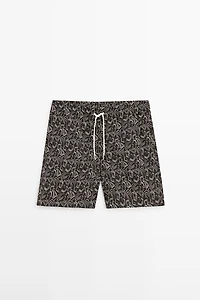 Abstract print swimsuit